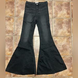 Black bell bottom jeans